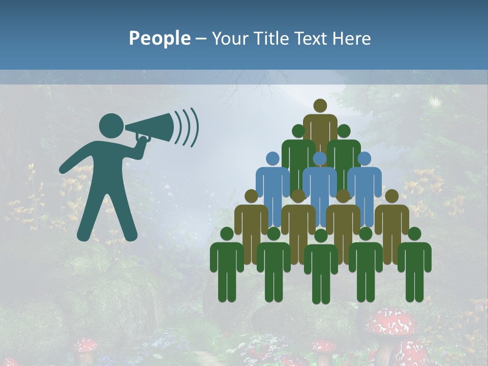Muchomor Fantasy Zaczarowany PowerPoint Template