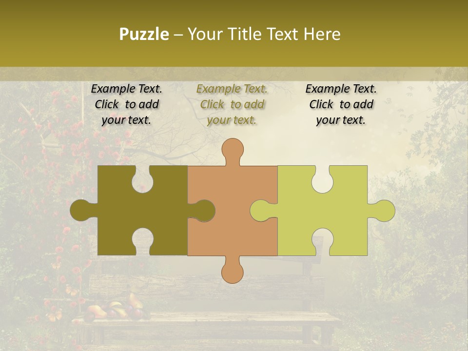 Owoc Fantasy Zielony PowerPoint Template