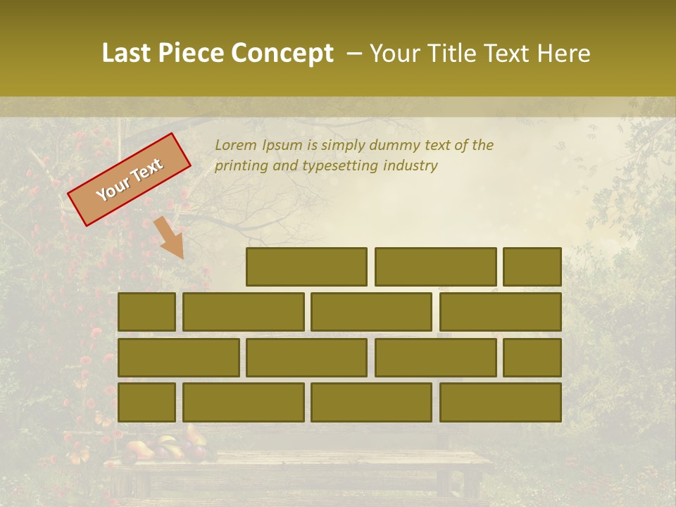 Owoc Fantasy Zielony PowerPoint Template