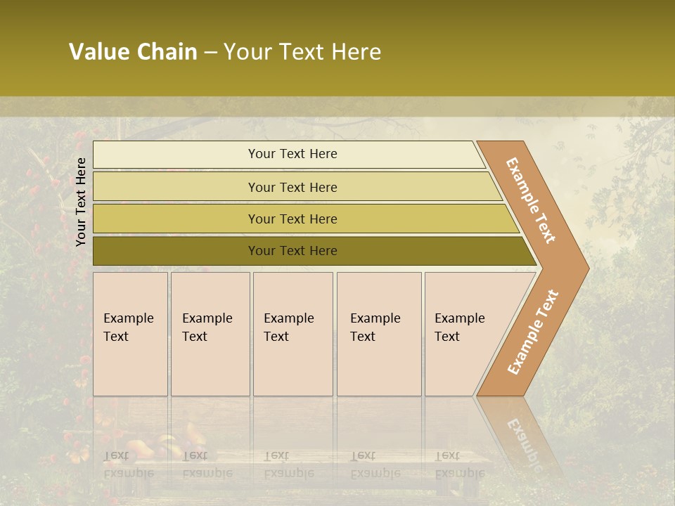 Owoc Fantasy Zielony PowerPoint Template