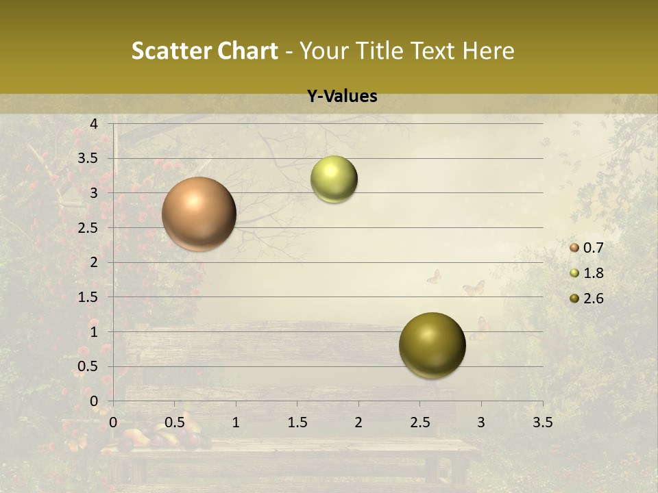 Owoc Fantasy Zielony PowerPoint Template