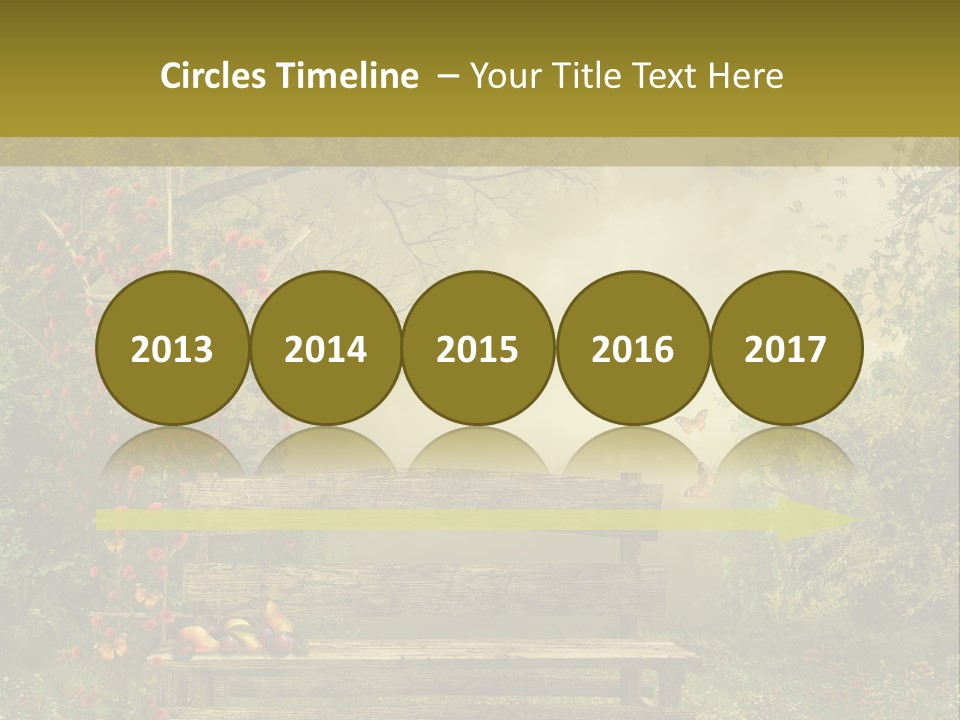 Owoc Fantasy Zielony PowerPoint Template