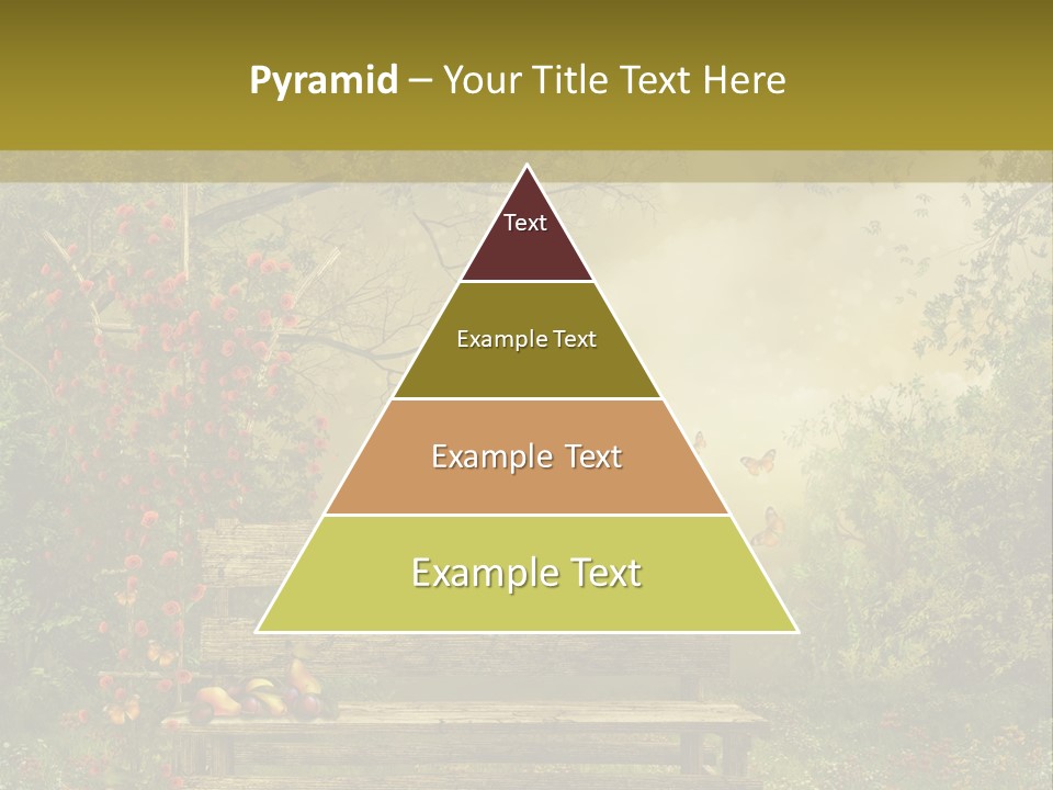 Owoc Fantasy Zielony PowerPoint Template