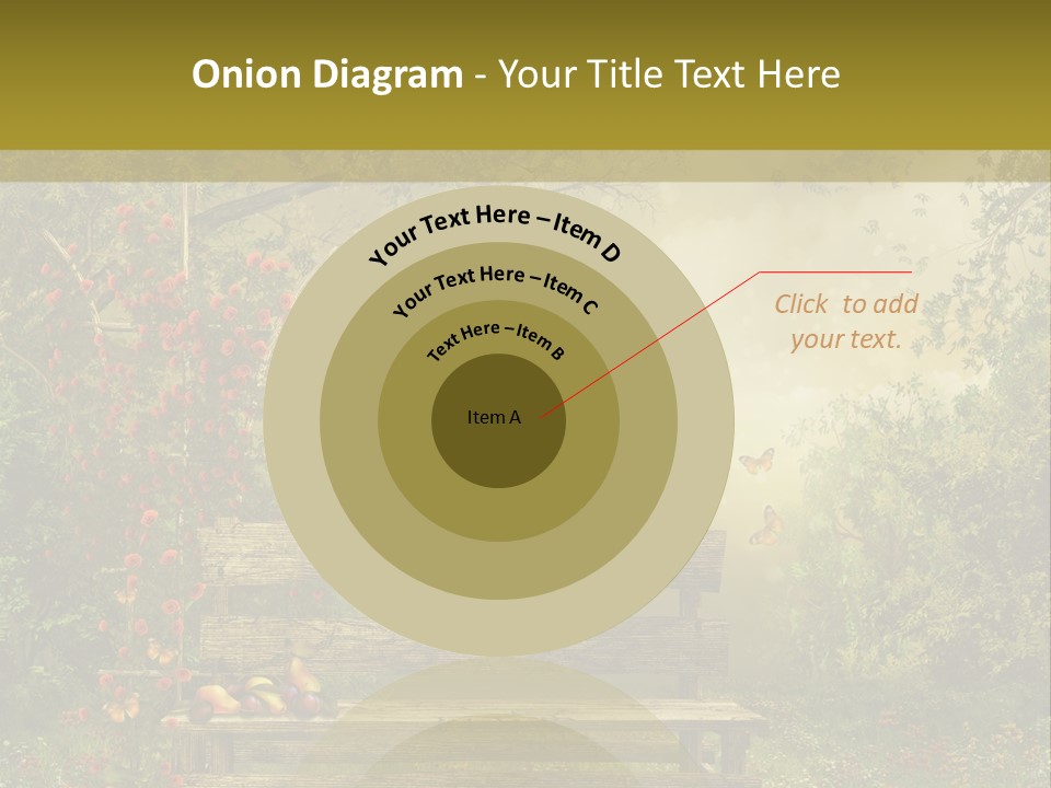 Owoc Fantasy Zielony PowerPoint Template