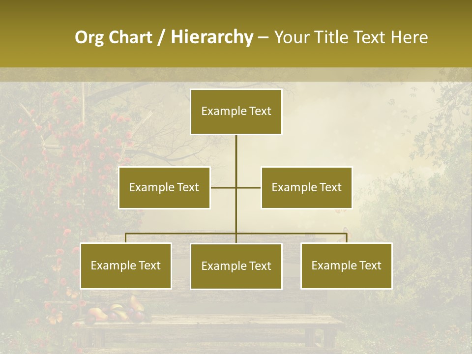 Owoc Fantasy Zielony PowerPoint Template