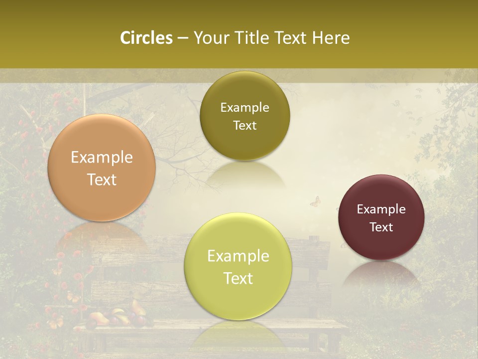 Owoc Fantasy Zielony PowerPoint Template