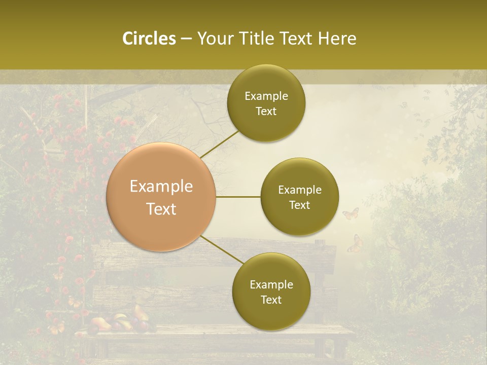 Owoc Fantasy Zielony PowerPoint Template