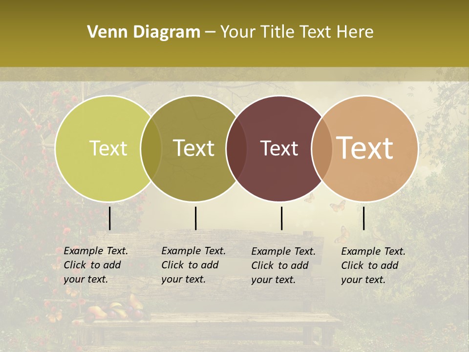 Owoc Fantasy Zielony PowerPoint Template