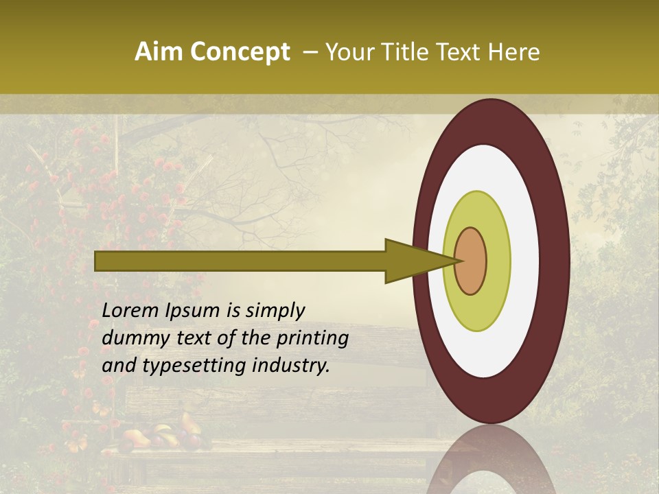 Owoc Fantasy Zielony PowerPoint Template