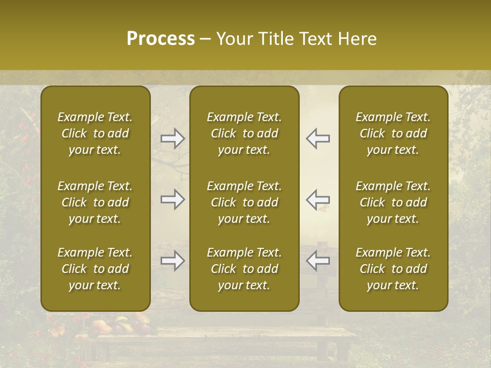 Owoc Fantasy Zielony PowerPoint Template