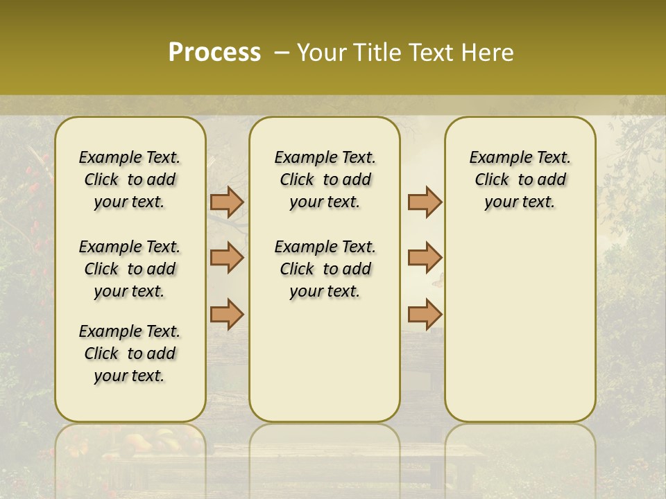Owoc Fantasy Zielony PowerPoint Template