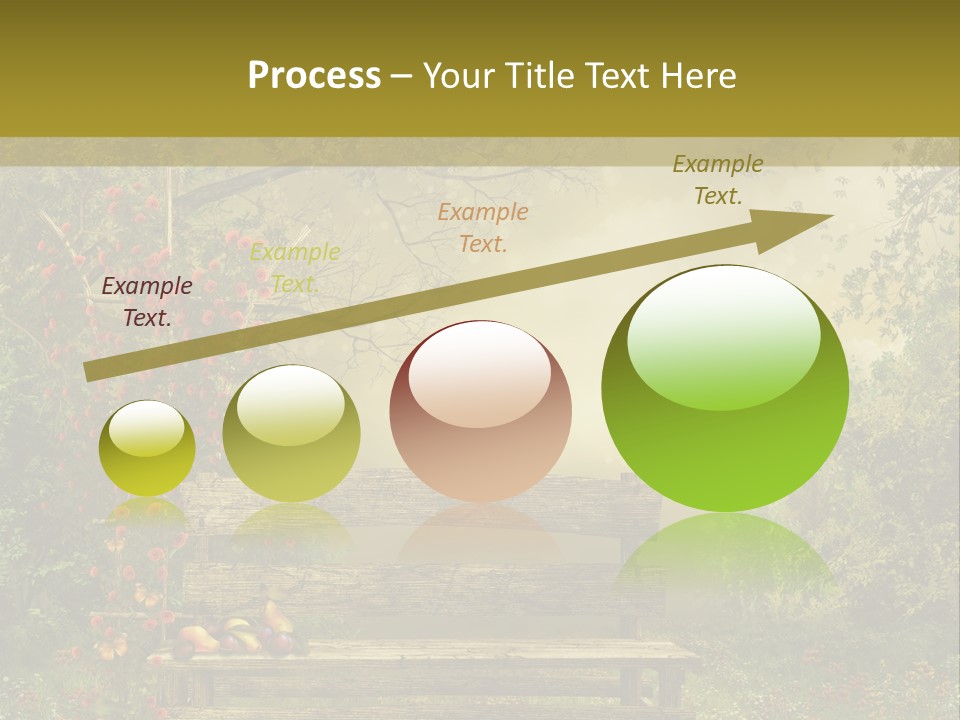 Owoc Fantasy Zielony PowerPoint Template
