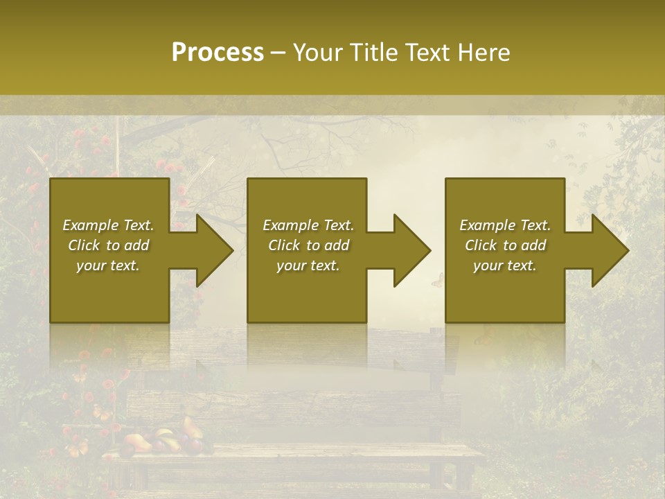Owoc Fantasy Zielony PowerPoint Template