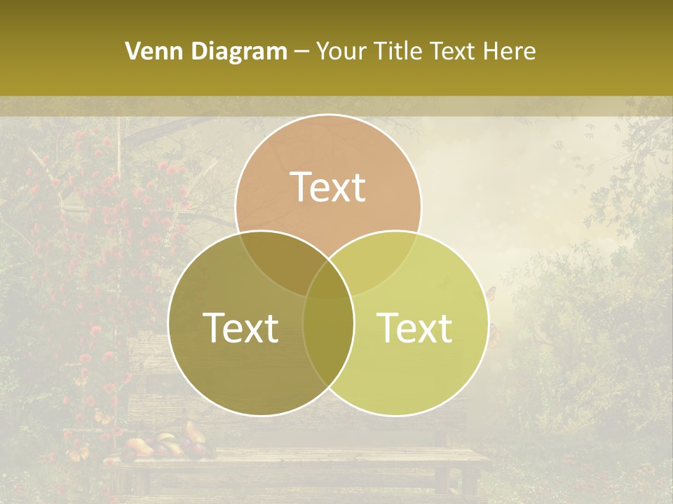 Owoc Fantasy Zielony PowerPoint Template