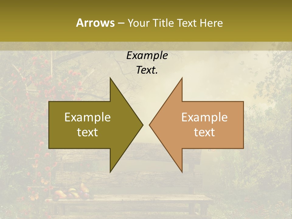 Owoc Fantasy Zielony PowerPoint Template