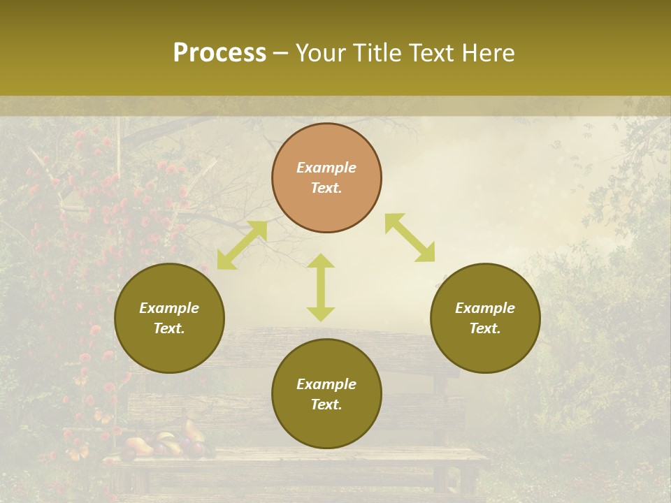 Owoc Fantasy Zielony PowerPoint Template