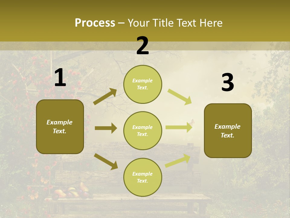 Owoc Fantasy Zielony PowerPoint Template
