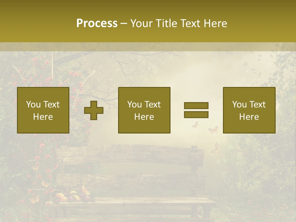 Owoc Fantasy Zielony PowerPoint Template