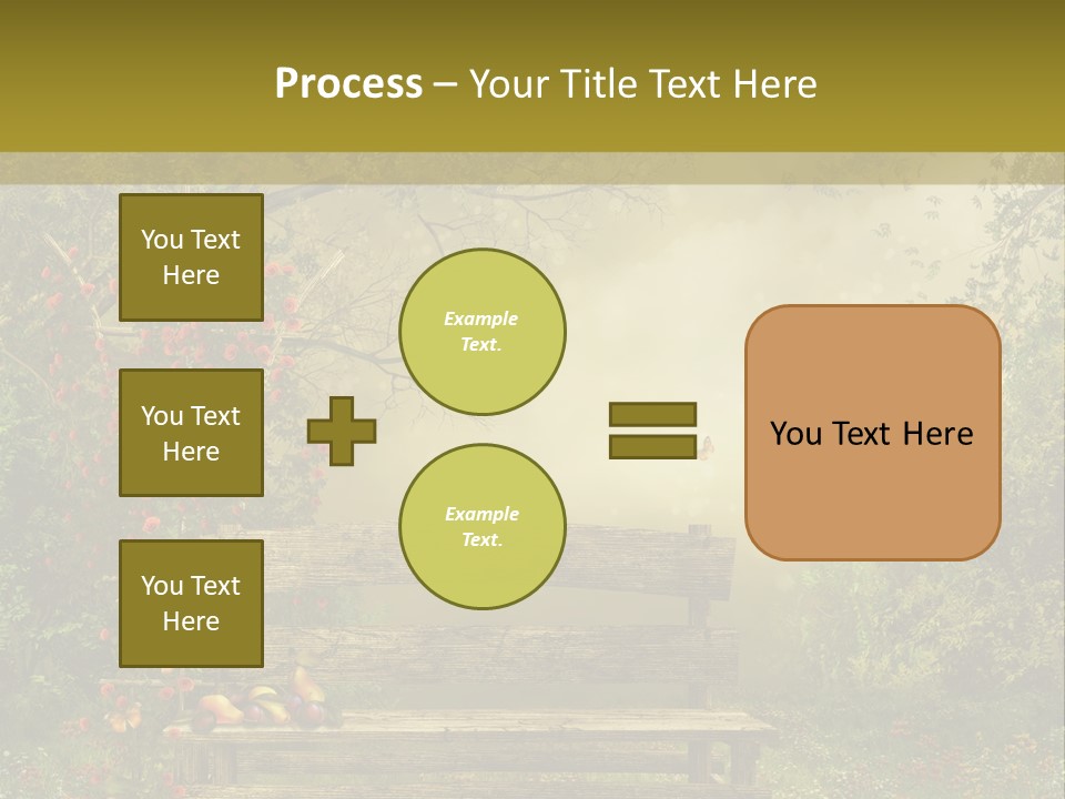 Owoc Fantasy Zielony PowerPoint Template