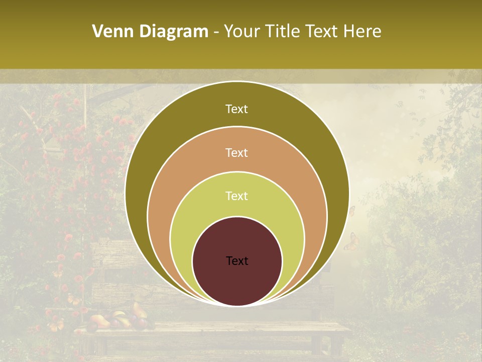 Owoc Fantasy Zielony PowerPoint Template