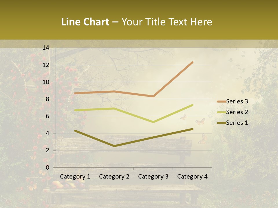 Owoc Fantasy Zielony PowerPoint Template