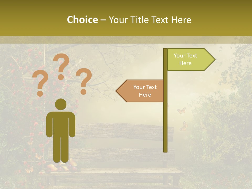 Owoc Fantasy Zielony PowerPoint Template