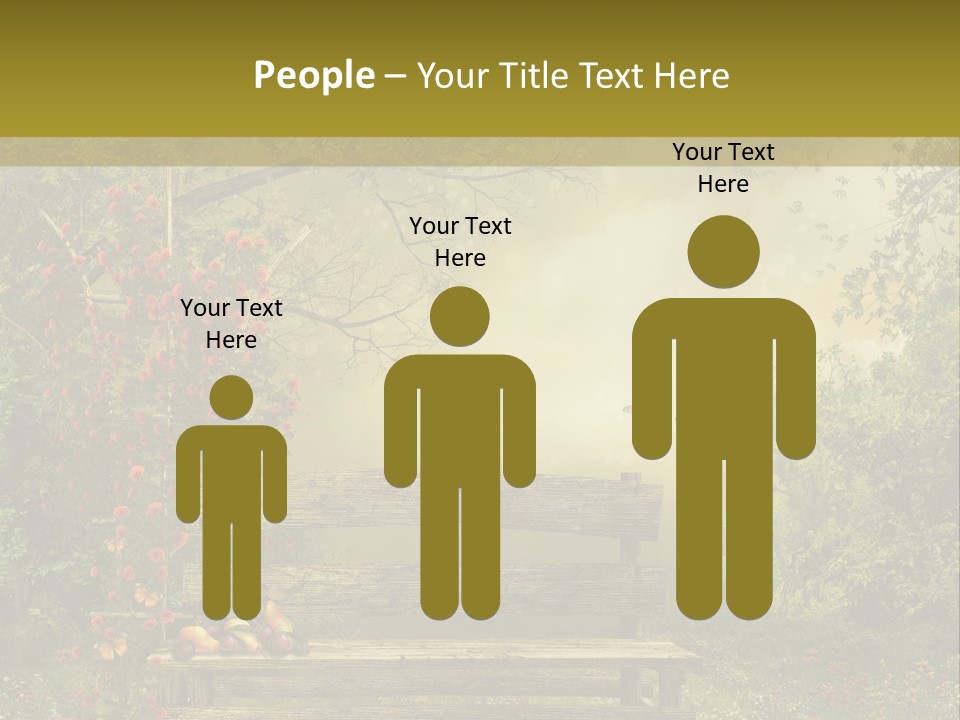 Owoc Fantasy Zielony PowerPoint Template