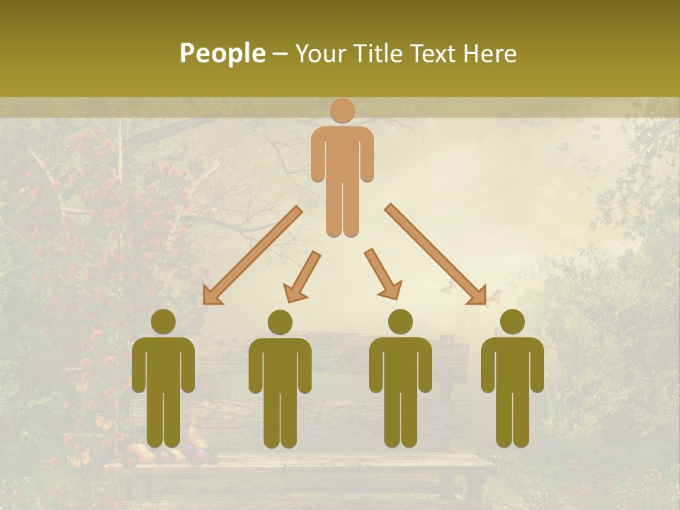 Owoc Fantasy Zielony PowerPoint Template