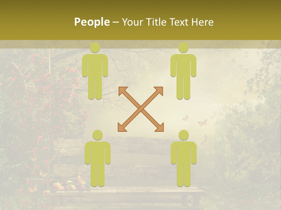 Owoc Fantasy Zielony PowerPoint Template