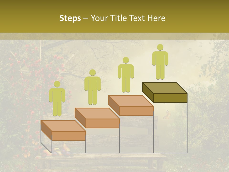 Owoc Fantasy Zielony PowerPoint Template