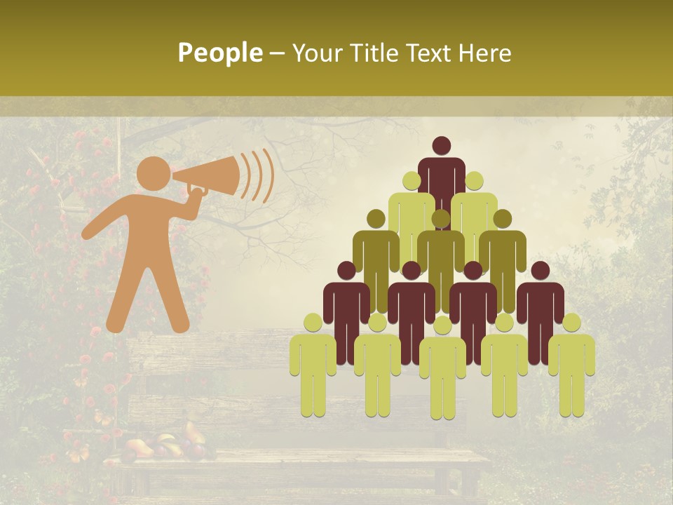 Owoc Fantasy Zielony PowerPoint Template