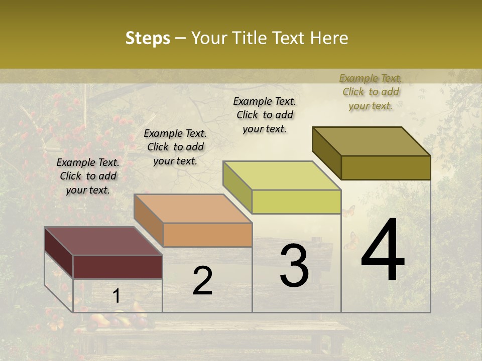 Owoc Fantasy Zielony PowerPoint Template