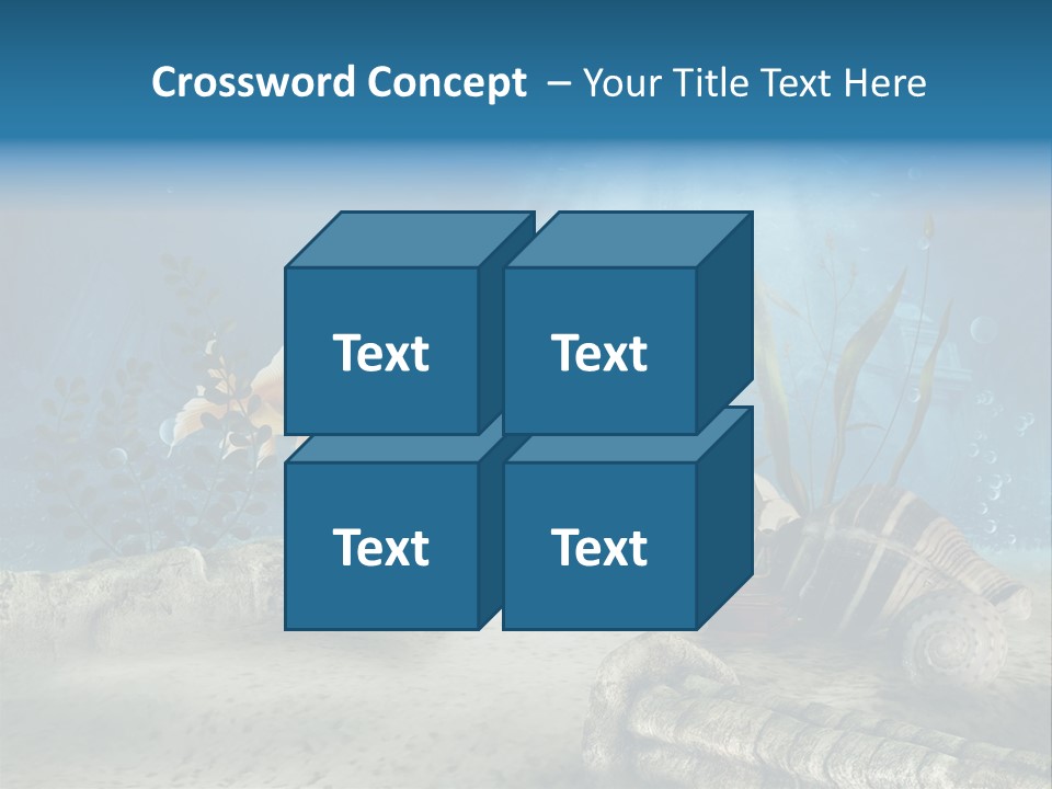 Zatopiony Ocean Pos PowerPoint Template