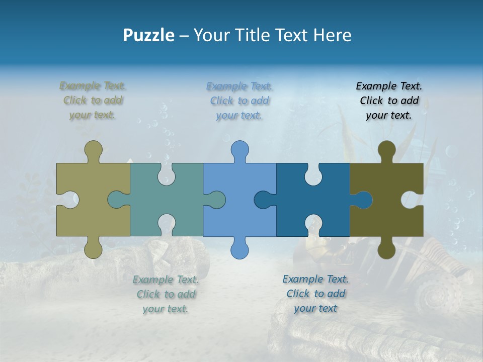 Zatopiony Ocean Pos PowerPoint Template