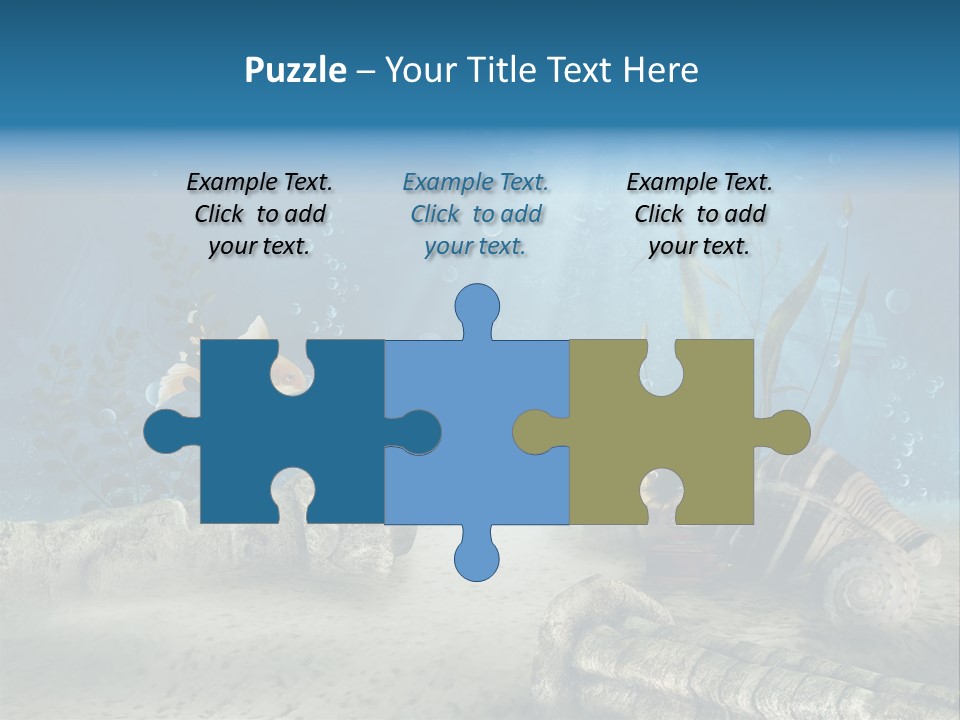 Zatopiony Ocean Pos PowerPoint Template