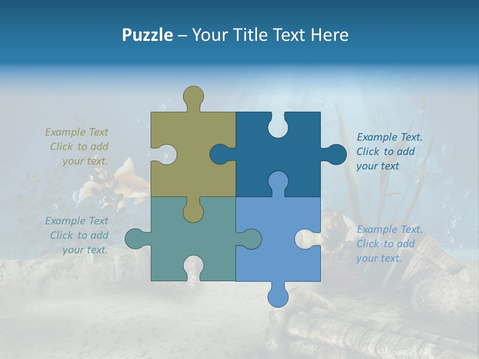 Zatopiony Ocean Pos PowerPoint Template