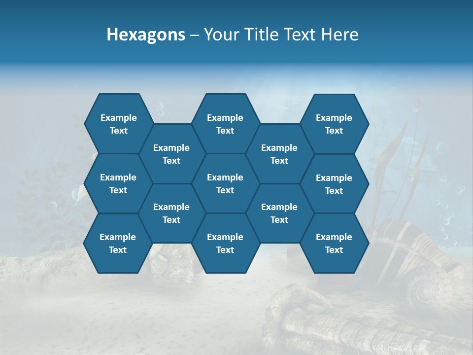 Zatopiony Ocean Pos PowerPoint Template