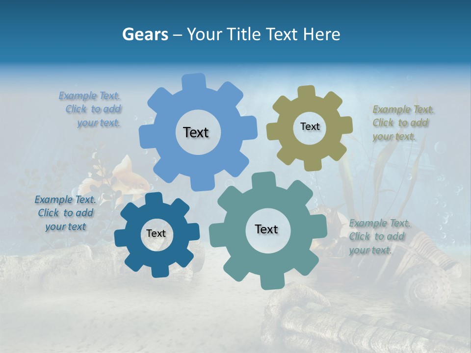 Zatopiony Ocean Pos PowerPoint Template