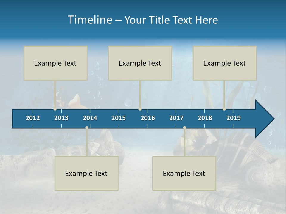 Zatopiony Ocean Pos PowerPoint Template