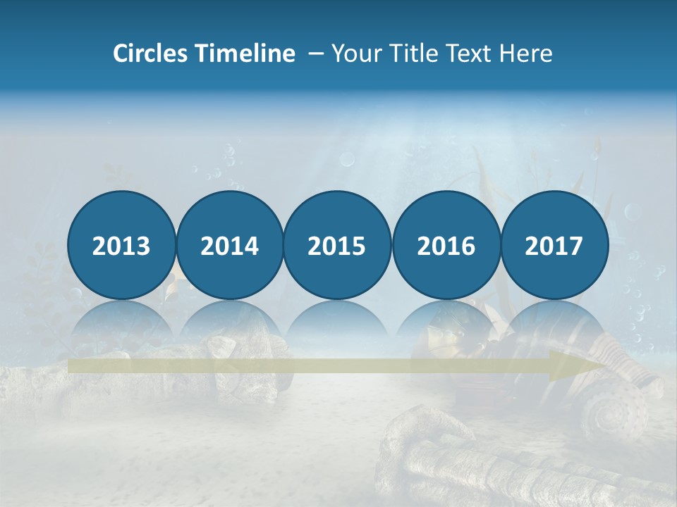 Zatopiony Ocean Pos PowerPoint Template
