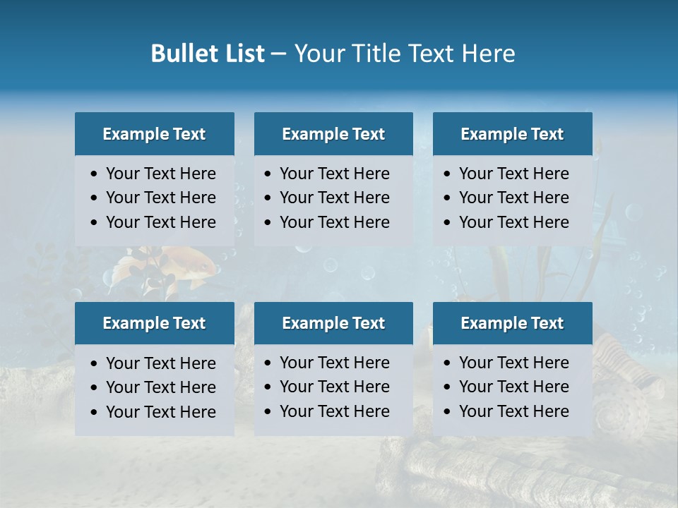 Zatopiony Ocean Pos PowerPoint Template