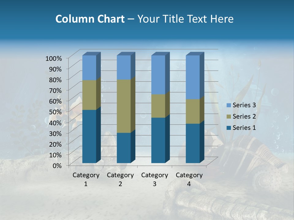 Zatopiony Ocean Pos PowerPoint Template