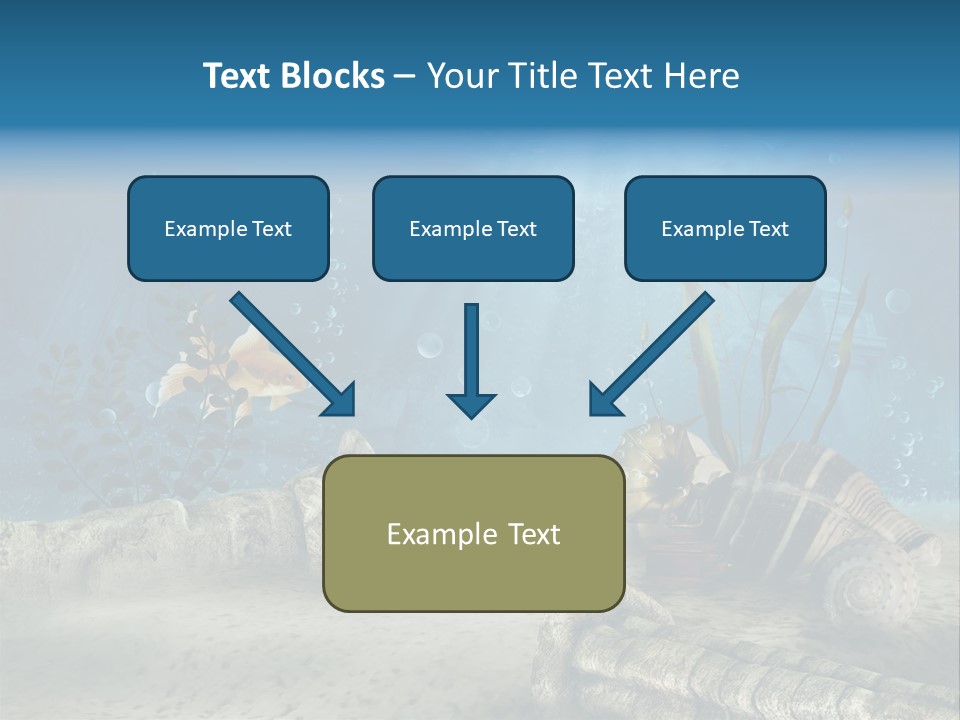 Zatopiony Ocean Pos PowerPoint Template