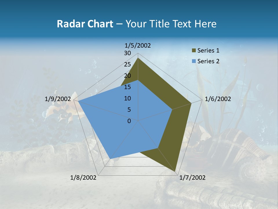 Zatopiony Ocean Pos PowerPoint Template