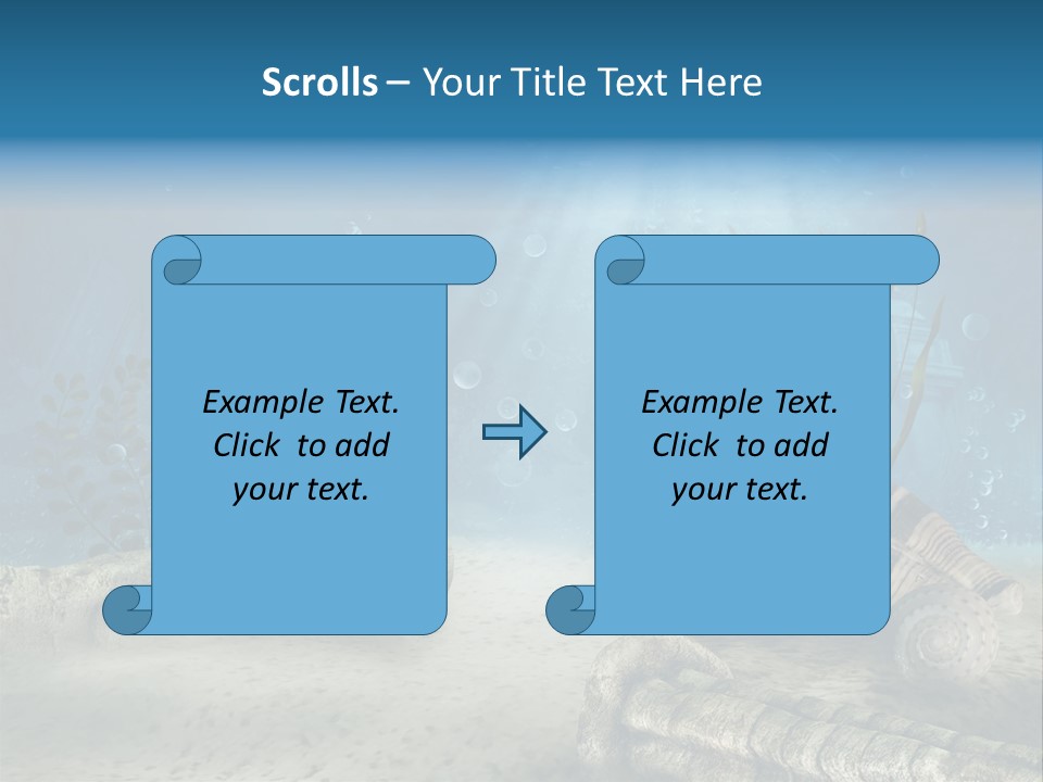 Zatopiony Ocean Pos PowerPoint Template