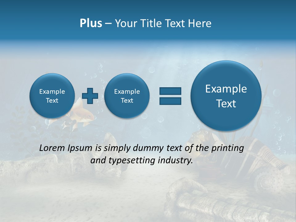 Zatopiony Ocean Pos PowerPoint Template