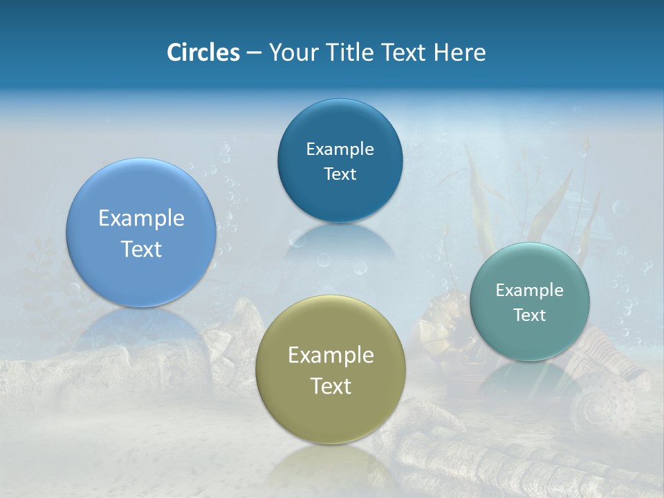 Zatopiony Ocean Pos PowerPoint Template