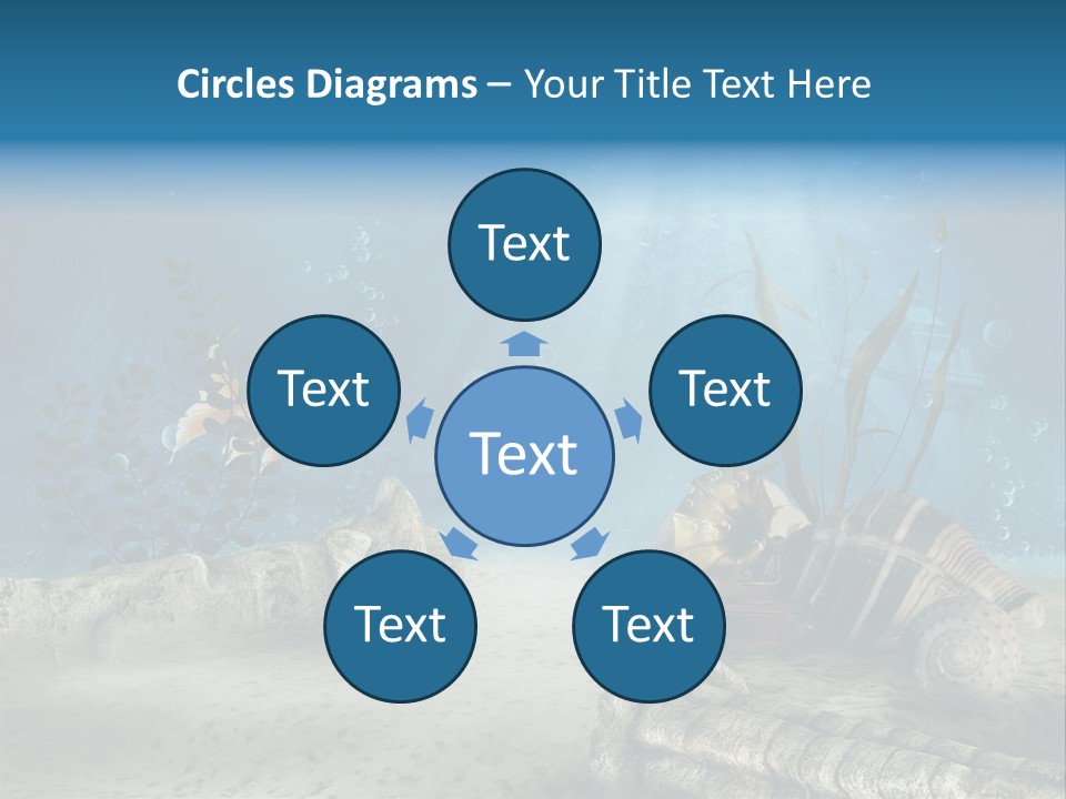 Zatopiony Ocean Pos PowerPoint Template