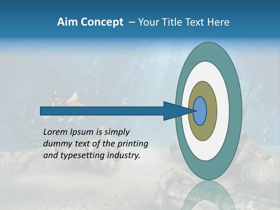 Zatopiony Ocean Pos PowerPoint Template
