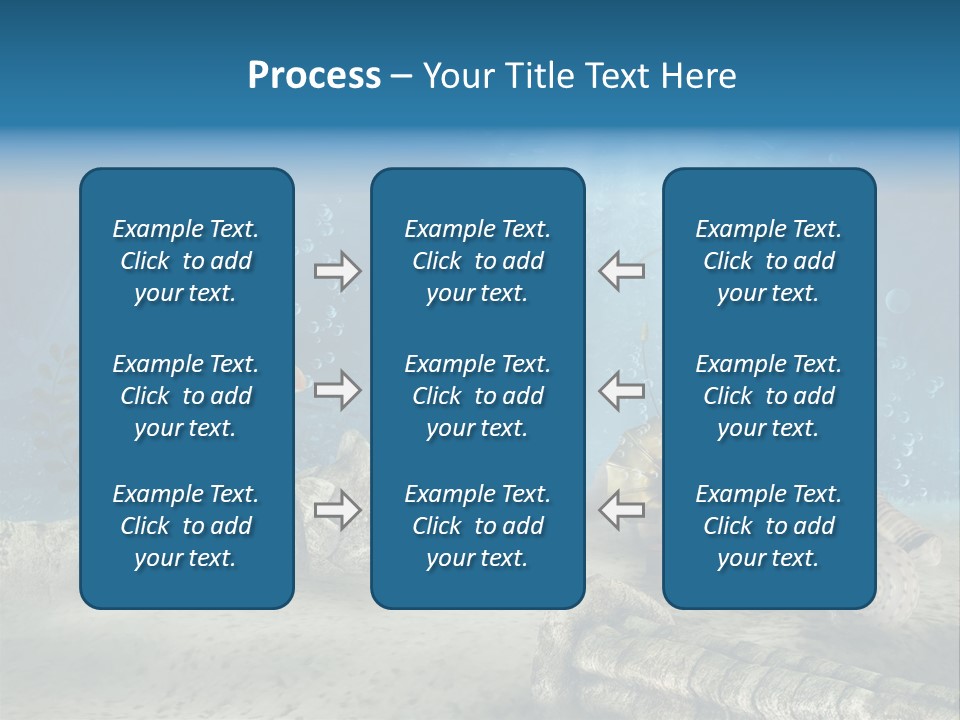 Zatopiony Ocean Pos PowerPoint Template